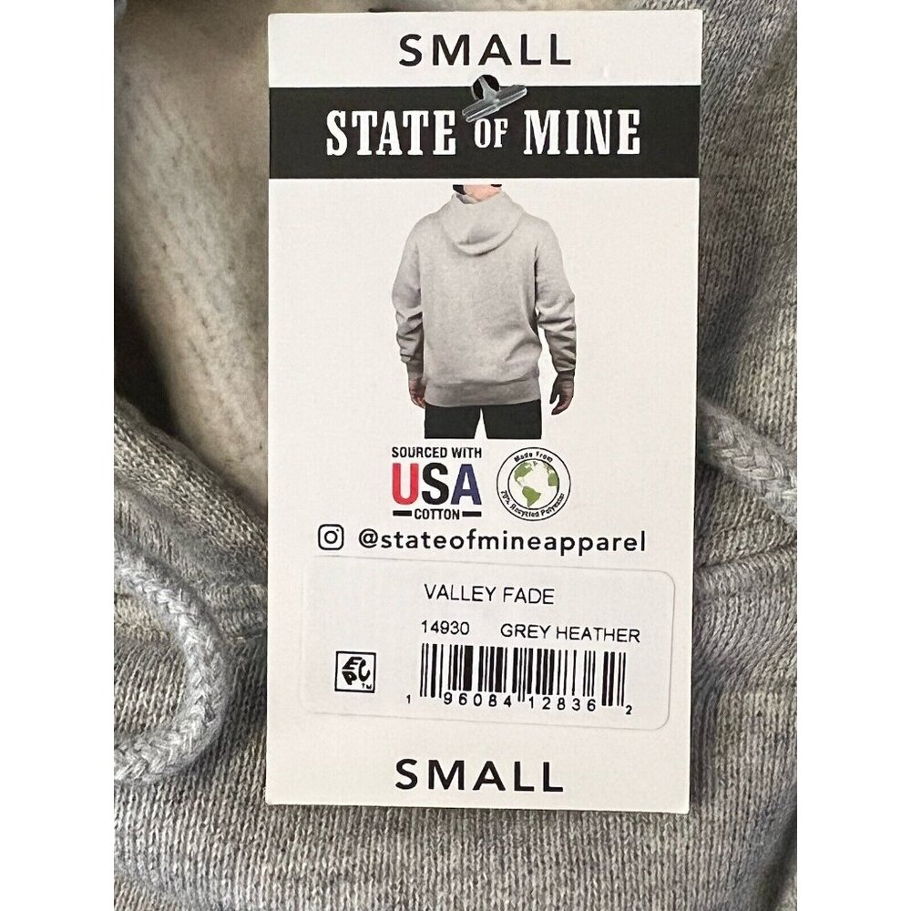 Indiana The‎ Hoosier State Hooded Pullover Sweatshirt Drawstring Mens S NWT - Picture 10 of 10